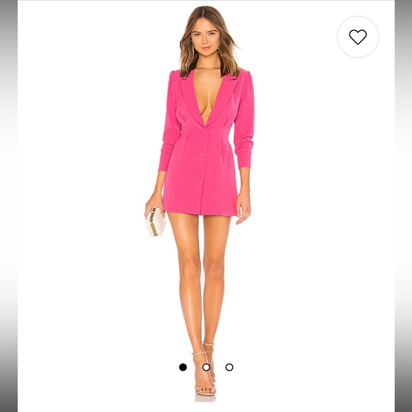NWT - Lover + Friends City Blazer Dress in Magenta